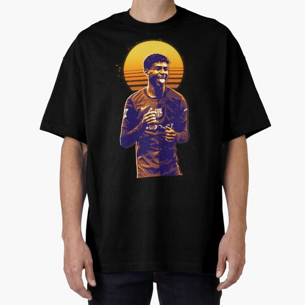 Yamal Lamine fcb club Oversized T-Shirt Remember Iconic Moments from FIFA World Cup 2026 Group Stage Spirit, Filled with Argentina, Messi and Cristiano Ronaldo, Stadium Chants, National Pride, Trophy Dreams and Unforgettable Football Memories; Made