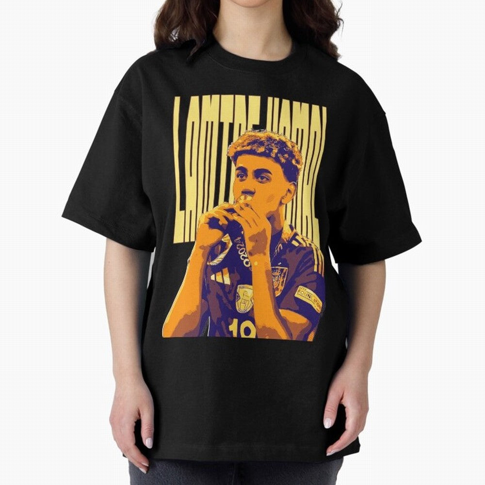Lamine yamal pop art Oversized T-Shirt Live for the Drama of Match Day Hype around FIFA World Cup 2026, Messi, England and Germany, Football Festival Excitement, Trophy Ambitions, Country Rivalries and Star Player Buzz; Great for Supporters Who