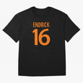 Football Player #16 | Soccer Sports (Orange Design) Classic T-Shirt Represent the Passion of FIFA World Cup 2026 USA Canada Mexico Centered on Cristiano Ronaldo, Netherlands Energy, Retro Football Energy, Iconic Rivalries, Trophy Chase Drama and
