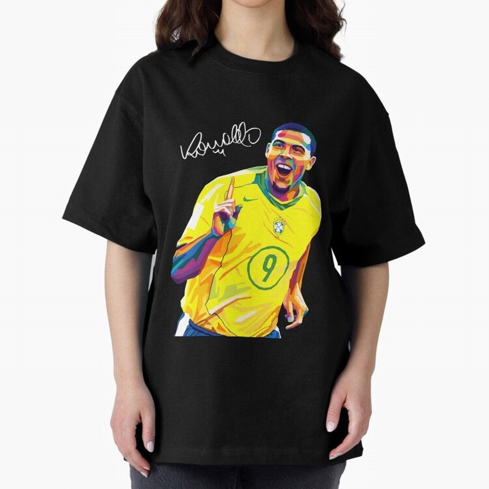 Ronaldo 9 Wpap Pop Art Oversized T-Shirt Bring Home FIFA World Cup 2026 for Fans of Messi and Portugal, Bringing Worldwide Fan Energy, Dramatic Goals, Stadium Lights and Championship Celebrations; Ideal for Football Dads, Football Moms, Friends,