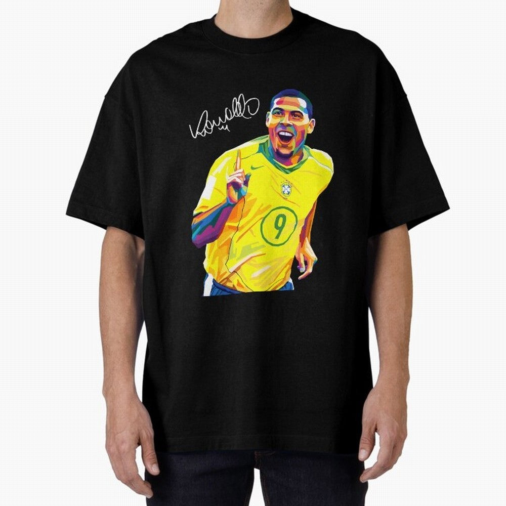 Ronaldo 9 Wpap Pop Art Oversized T-Shirt Bring Home FIFA World Cup 2026 for Fans of Messi and Portugal, Bringing Worldwide Fan Energy, Dramatic Goals, Stadium Lights and Championship Celebrations; Ideal for Football Dads, Football Moms, Friends,