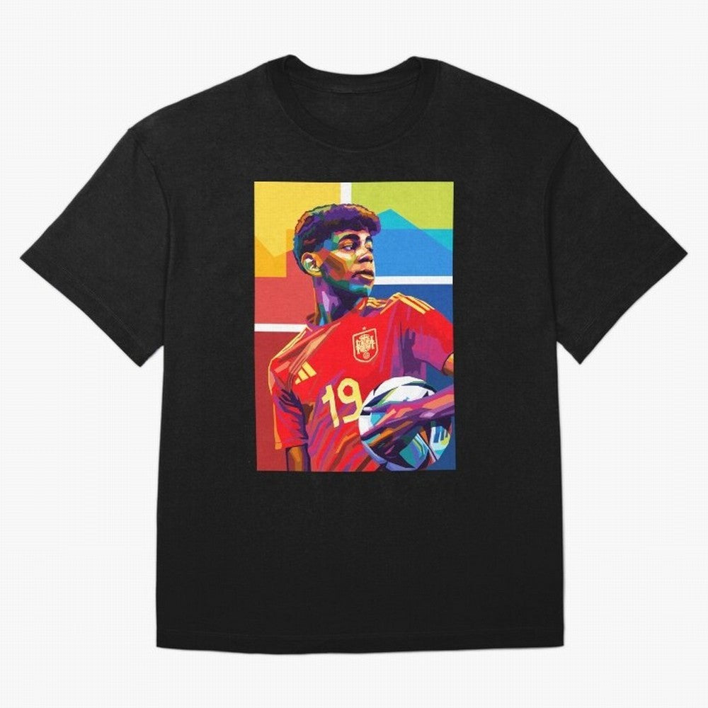 Lamine Yamal Football Wpap Art Classic T-Shirt Honor the Football Icons of FIFA World Cup 2026 Group Stage for Fans of Messi, Neymar and Mbappe and Germany, Bringing Fan Favorite Moments, National Team Passion, Big Match Drama and Soccer History;