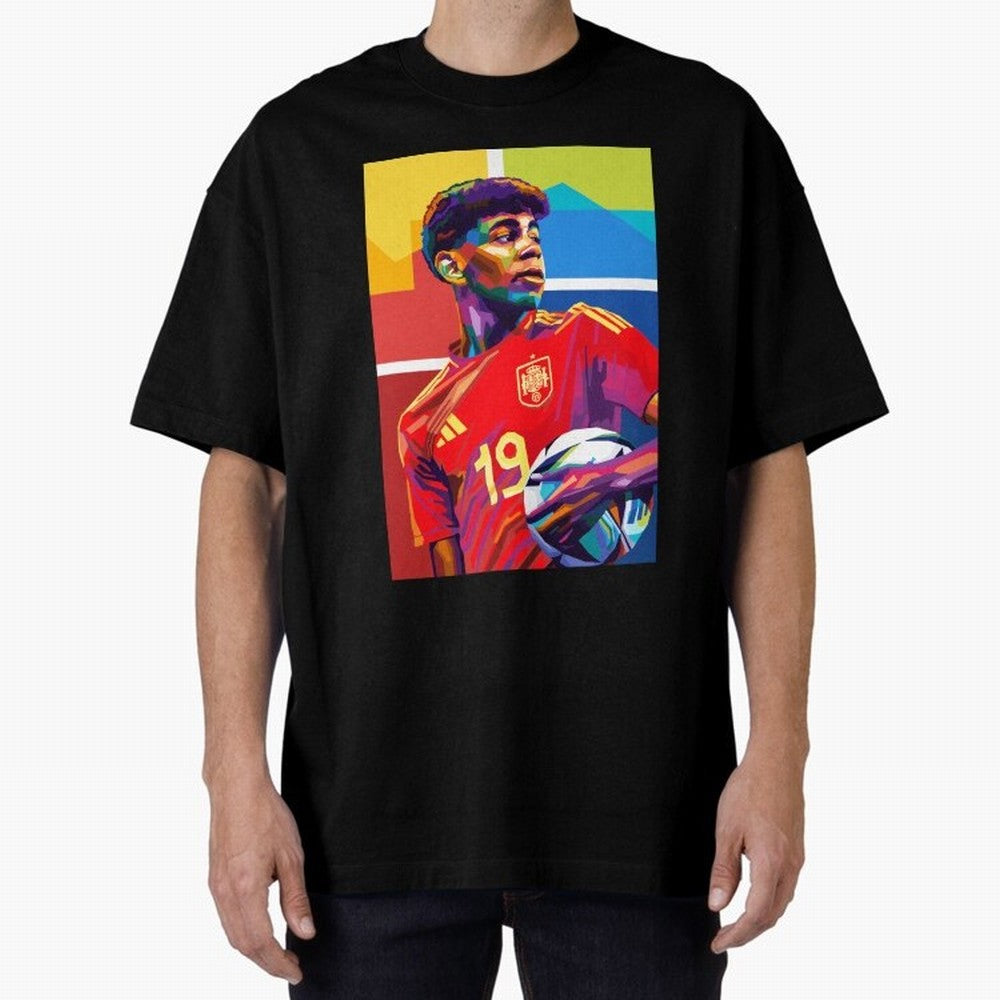 Lamine Yamal Football Wpap Art Classic T-Shirt Honor the Football Icons of FIFA World Cup 2026 Group Stage for Fans of Messi, Neymar and Mbappe and Germany, Bringing Fan Favorite Moments, National Team Passion, Big Match Drama and Soccer History;