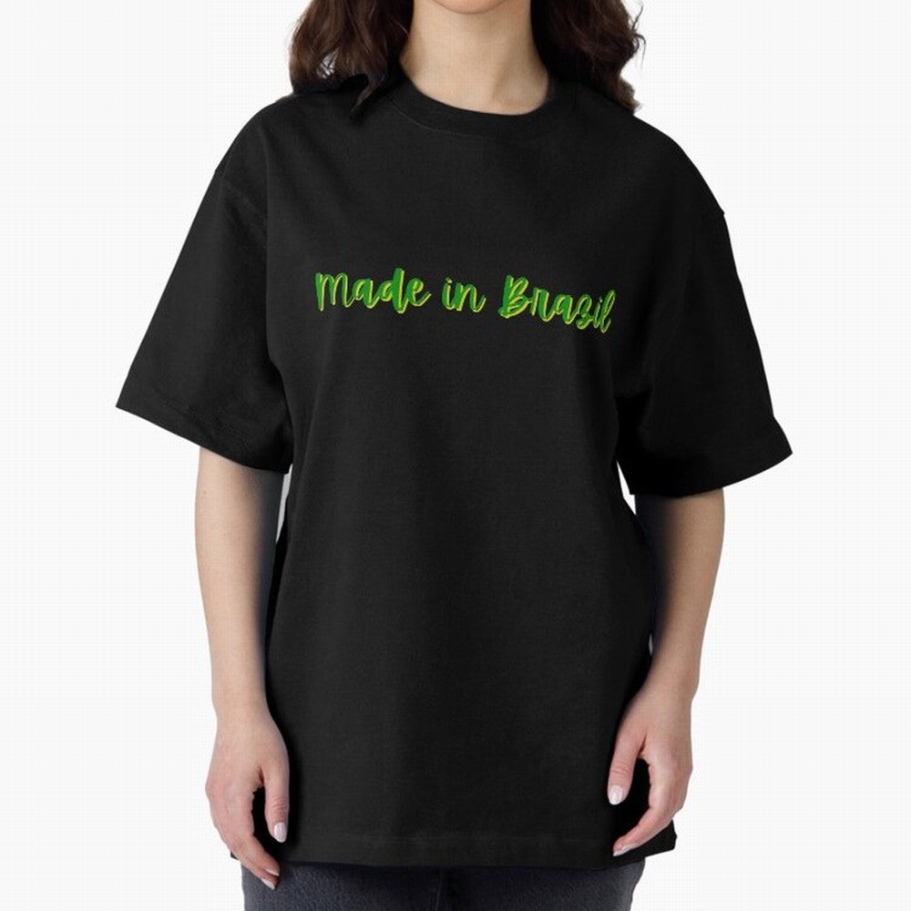 Made in Brazil Oversized T-Shirt Bring Bold Fan Energy to FIFA World Cup 2026 Capturing CR7, Netherlands Energy, Football History, Final Match Energy, Crowd Noise and Once in a Lifetime Moments; Ideal for Passionate Fans Who Love Underdog Stories,
