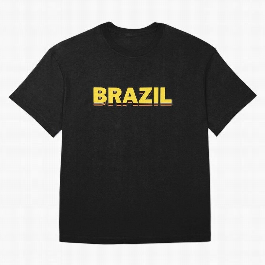 Brazil, yellow 3d sign Classic T-Shirt Celebrate Football Dreams Across FIFA World Cup 2026 Group Stage for Fans of Messi and Germany, Bringing Global Supporter Spirit, Legendary Goals, National Colors and Tournament Celebration; Made for