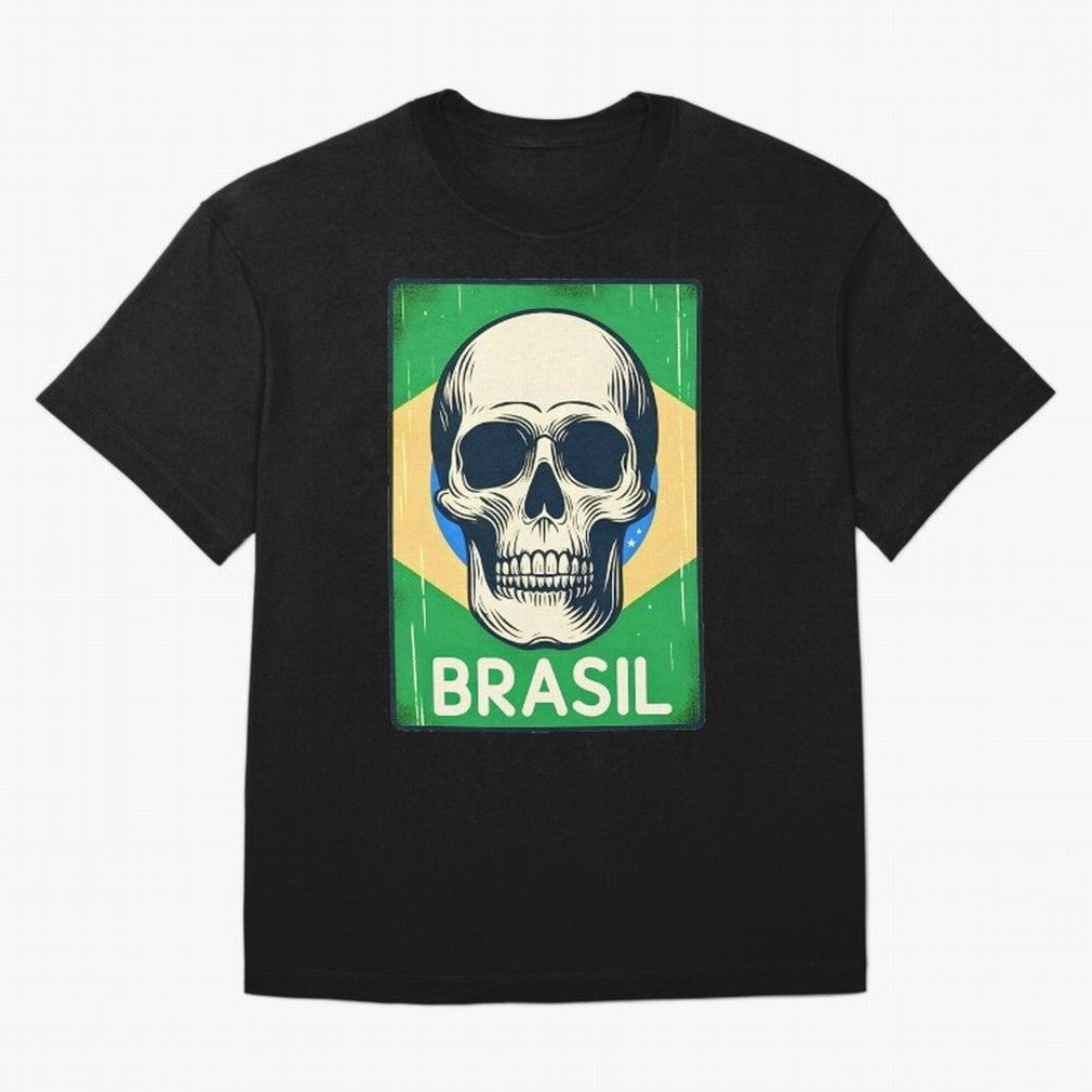 Brasil Classic T-Shirt Show Love for Legendary Goals in Global Football Passion for FIFA World Cup 2026 USA Canada Mexico, Centered on CR7, France, Vintage Soccer Flavor, Modern Football Stars, National Flags and Final Night Emotion; Ideal for Fans