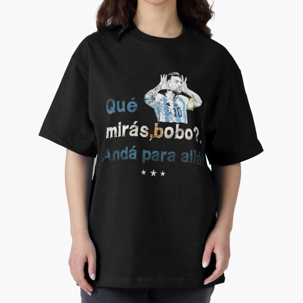 Que Miras Bobo? Classic T-Shirt Represent Football Lovers during FIFA World Cup 2026 Group Stage Capturing Messi and Cristiano Ronaldo, Portugal, Spain and Germany Energy, Game Day Rituals, Football Legends, Country Pride and the Road to the Final;