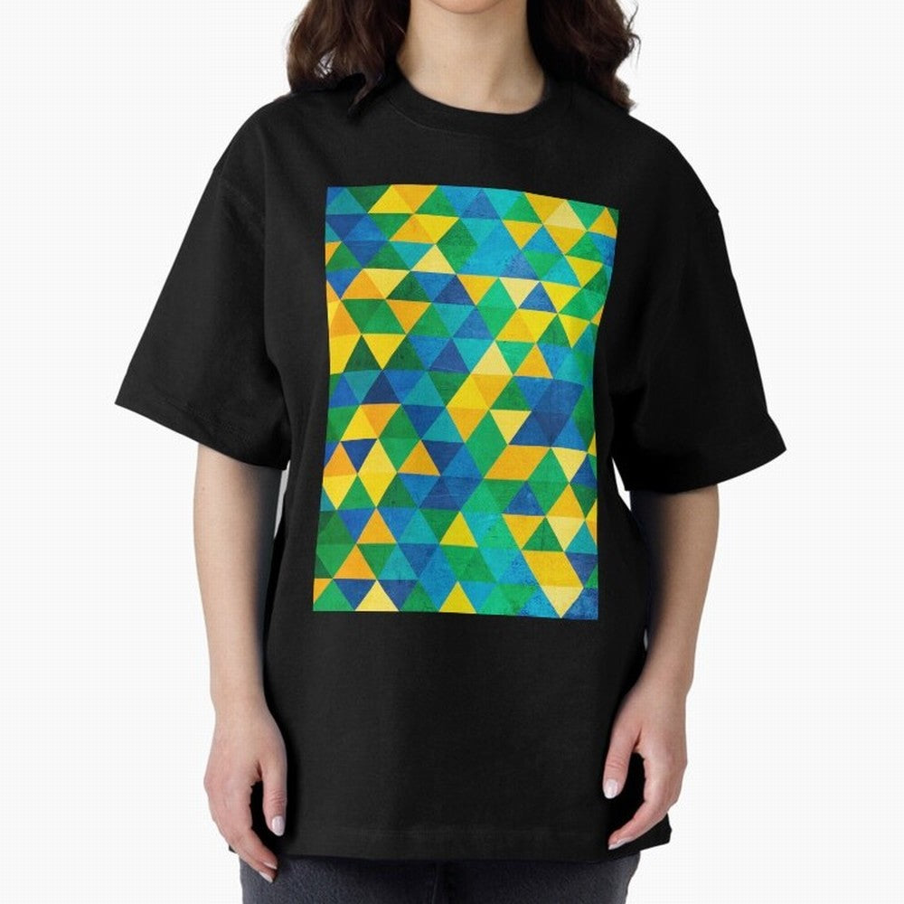 Geometric Brazil colors Classic T-Shirt Join Global Football Passion for FIFA World Cup 2026, Inspired by Messi, Germany, Football Passion, Legendary Performances, Festival Vibes and Supporter Community; Perfect for People Who Love Argentina,