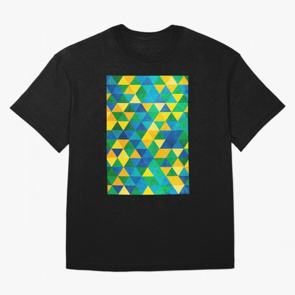 Geometric Brazil colors Classic T-Shirt Join Global Football Passion for FIFA World Cup 2026, Inspired by Messi, Germany, Football Passion, Legendary Performances, Festival Vibes and Supporter Community; Perfect for People Who Love Argentina,