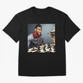 Mastermind: Neymar Playing Chess with the Championship Trophy Classic T-Shirt Back Your Heroes with FIFA World Cup 2026 Inspired by Neymar, France and Portugal Energy, Retro Football Energy, Iconic Rivalries, Trophy Chase Drama and Stadium