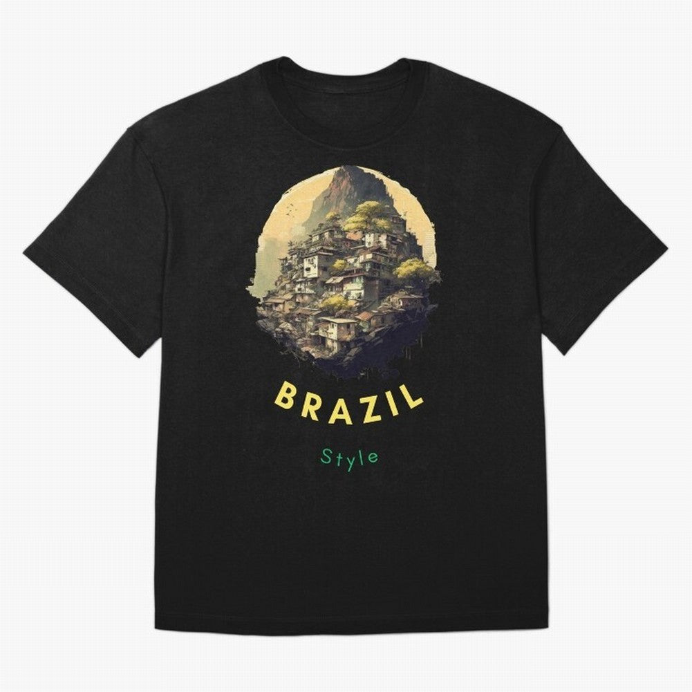 Brazil Style, Japanese Architecture Oversized T-Shirt Follow Every Goal of the FIFA World Cup 2026 Group Stage Journey through CR7 and Messi Highlights, Brazil, Portugal and Argentina Pride, Classic Soccer Heritage, Championship Pressure, Fan