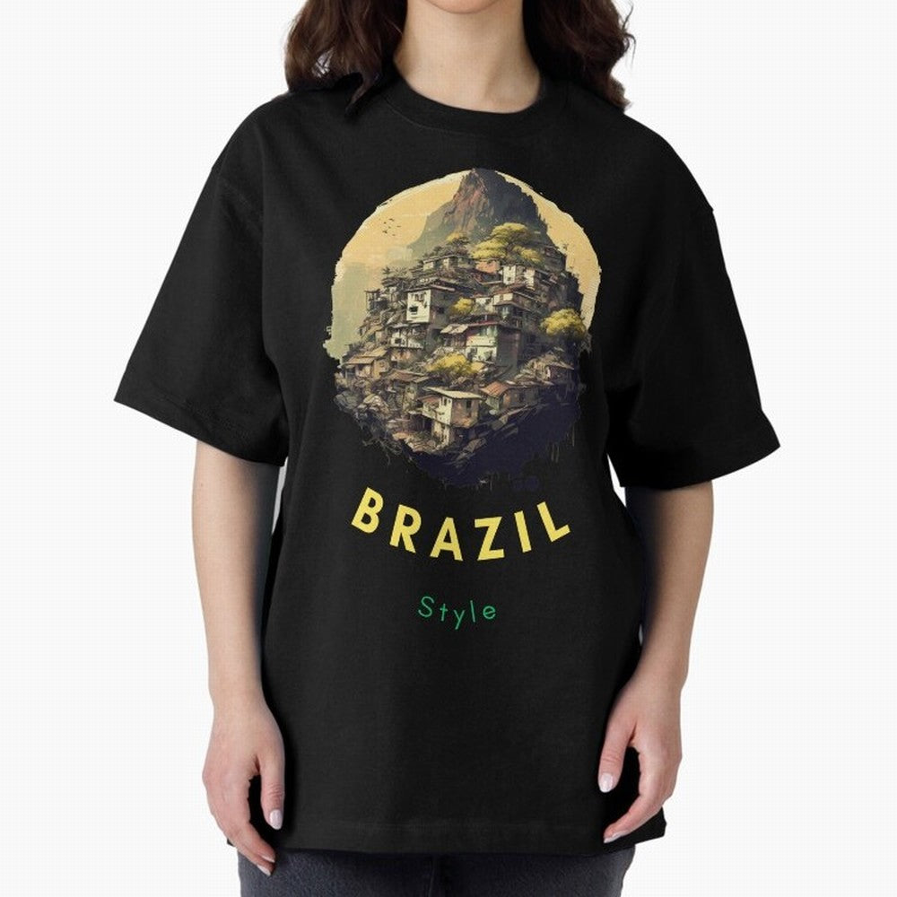 Brazil Style, Japanese Architecture Oversized T-Shirt Follow Every Goal of the FIFA World Cup 2026 Group Stage Journey through CR7 and Messi Highlights, Brazil, Portugal and Argentina Pride, Classic Soccer Heritage, Championship Pressure, Fan