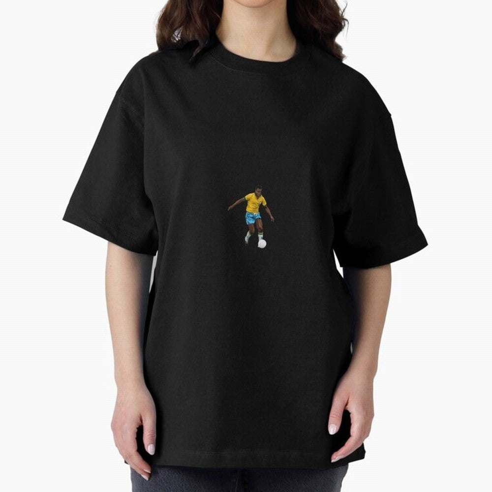 Pele Minimalist Oversized T-Shirt Capture Stadium Memories from Match Day Hype around FIFA World Cup 2026 USA Canada Mexico, Messi and Cristiano Ronaldo, England and Germany, Worldwide Fan Energy, Dramatic Goals, Stadium Lights and Championship
