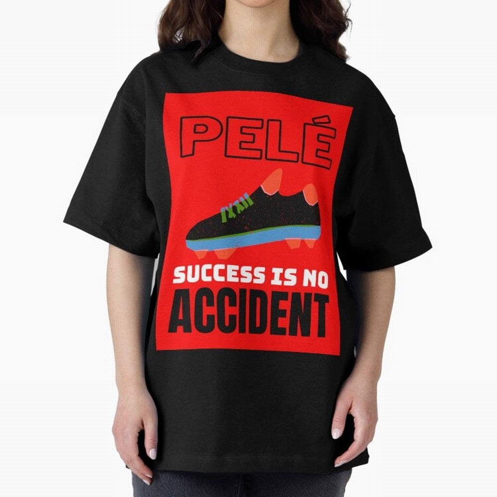 Pele Quote Success Is No Accident Graphic Classic T-Shirt Keep Football History Alive during Global Football Passion for FIFA World Cup 2026, Celebrating Mbappe, Brazil, Portugal and Argentina, Supporter Pride, Iconic Celebrations, Legendary Names