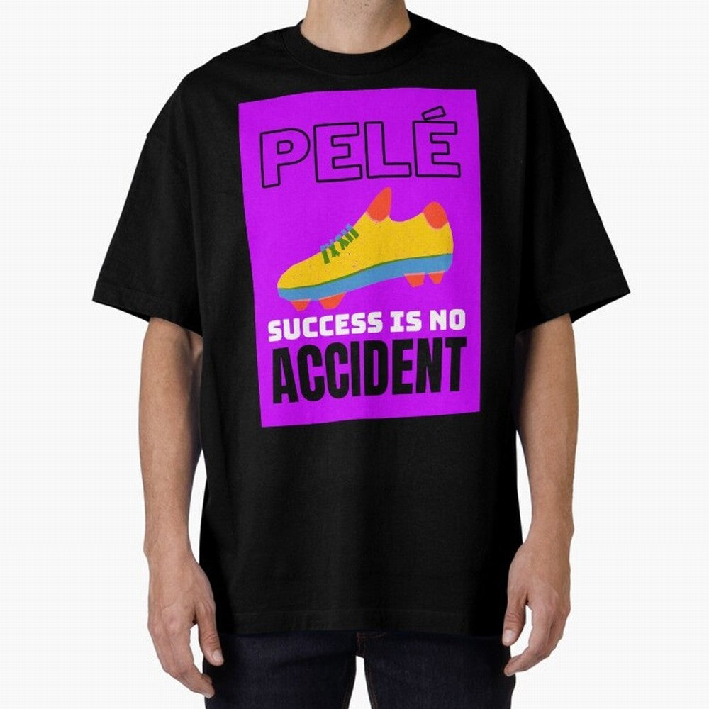 Pele Quote Success Is No Accident Graphic Classic T-Shirt Capture Stadium Memories from Global Football Passion for FIFA World Cup 2026 Group Stage, Capturing Haaland and Mbappe, Brazil, Portugal and Argentina, Vintage Soccer Flavor, Modern