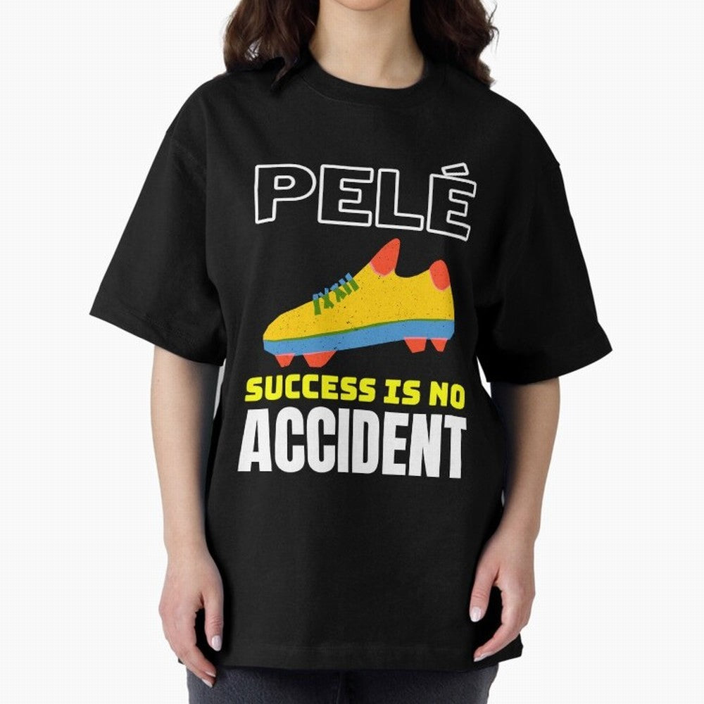 Pele Quote Success Is No Accident Graphic Classic T-Shirt Celebrate Fan Culture around Match Day Hype around FIFA World Cup 2026 USA Canada Mexico, Haaland and Mbappe, England, Game Day Rituals, Football Legends, Country Pride and the Road to the