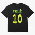 Pel¨¦ 10 Oversized T-Shirt Bring a Vintage Feel to Match Day Hype around FIFA World Cup 2026 Group Stage, Mbappe, France, Championship Spirit, Famous Goals, Roaring Crowds and International Football Unity; Great for Supporters Who Love Legendary