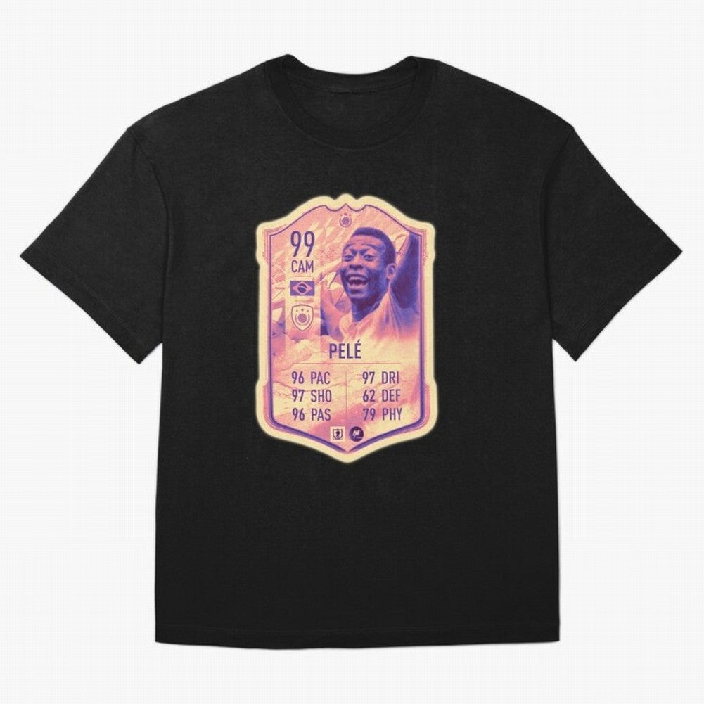 Pele Oversized T-Shirt Discover the FIFA World Cup 2026 Journey through Messi, Neymar and Mbappe Highlights, England, France and Netherlands Pride, Champion Mindset, Group Stage Buzz, Knockout Tension and Passionate Fan Culture; Great for
