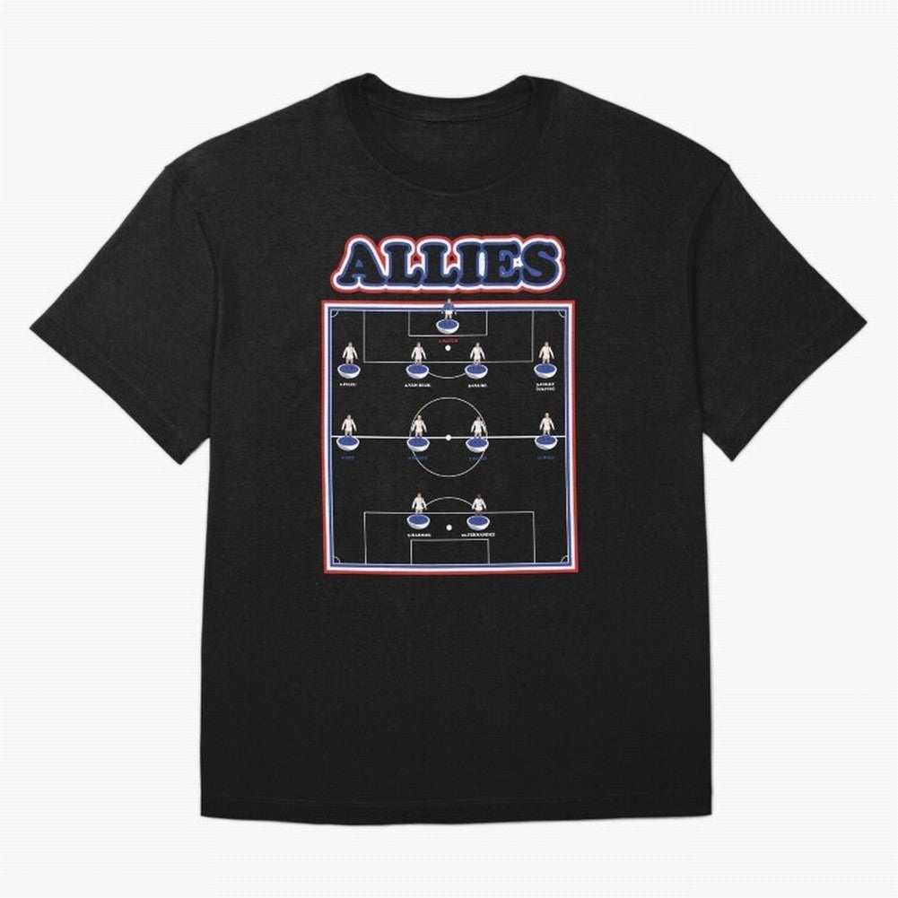 The Allies Team Line Up Oversized T-Shirt Join FIFA World Cup 2026 Spirit, Featuring Brazil, Messi, Neymar and Mbappe, Fan Favorite Moments, National Team Passion, Big Match Drama and Soccer History; Ideal for Football Dads, Football Moms, Friends,