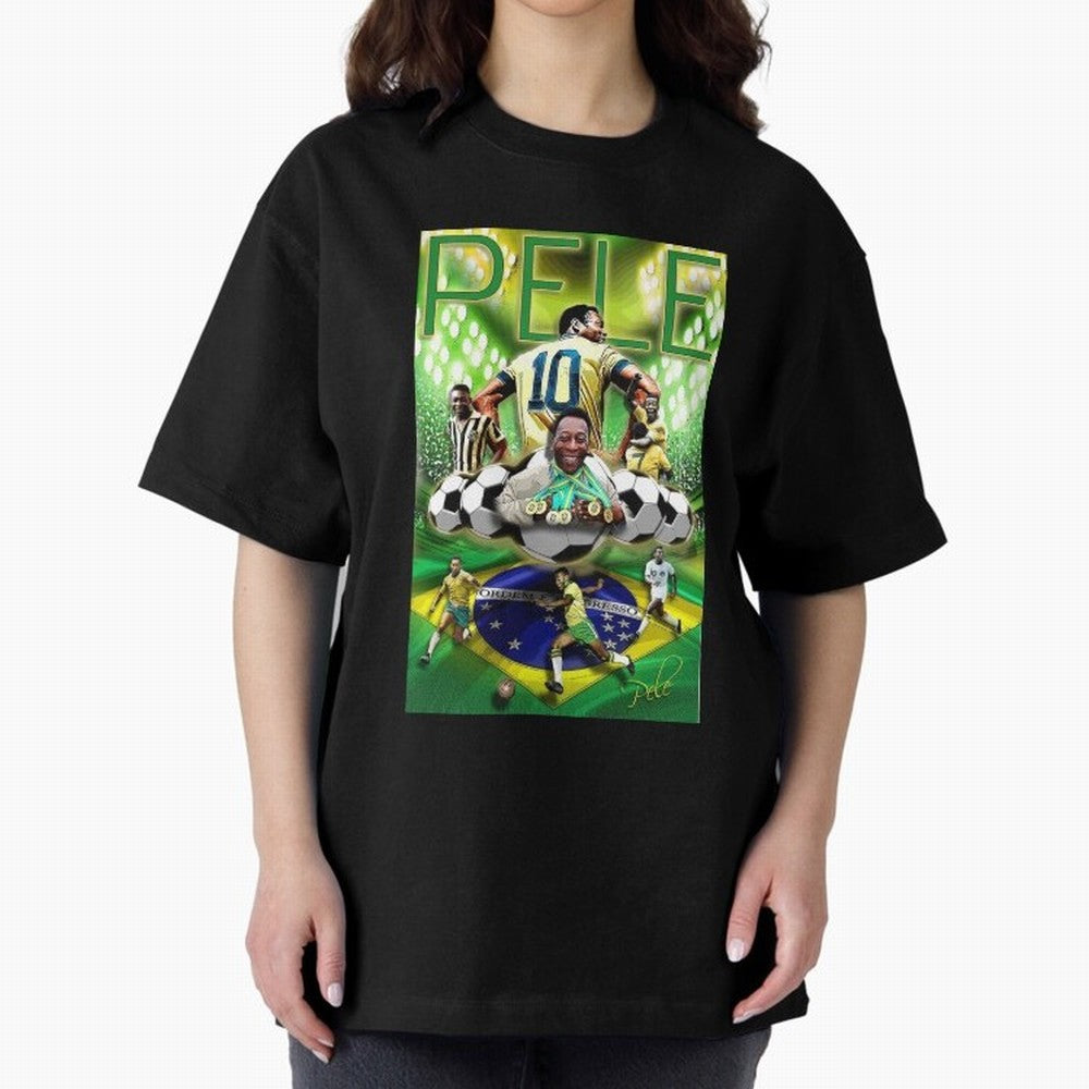 PELE Poster52 Essential T-Shirt Celebrate Golden Goal Energy in Global Football Passion for FIFA World Cup 2026, Highlighting Mbappe, Spain and Netherlands, Retro Football Energy, Iconic Rivalries, Trophy Chase Drama and Stadium Atmosphere; Perfect