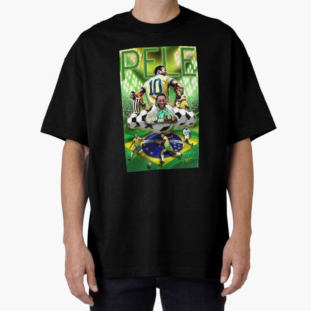 PELE Poster52 Essential T-Shirt Celebrate Golden Goal Energy in Global Football Passion for FIFA World Cup 2026, Highlighting Mbappe, Spain and Netherlands, Retro Football Energy, Iconic Rivalries, Trophy Chase Drama and Stadium Atmosphere; Perfect