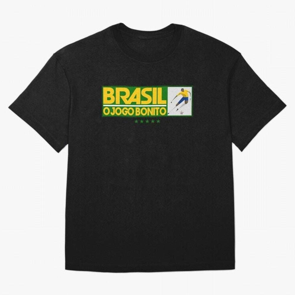 O jogo bonito Oversized T-Shirt Honor FIFA World Cup 2026 USA Canada Mexico Driven by Neymar, Portugal Energy, Goal Celebration Energy, Supporter Heritage, Football Icons and Worldwide Tournament Joy; Ideal for Football Dads, Football Moms,