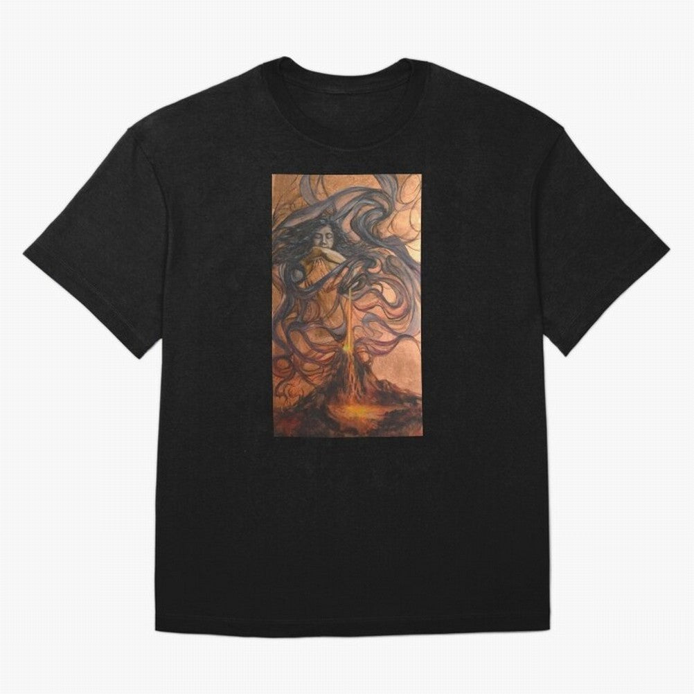 Pele Hawaiian Fire and Volcano Goddess painting Essential T-Shirt Celebrate the Stars of FIFA World Cup 2026 for Fans of Haaland and Spain, Bringing Match Day Excitement, Supporter Culture, Golden Goals and Global Football Passion; Ideal for Fans