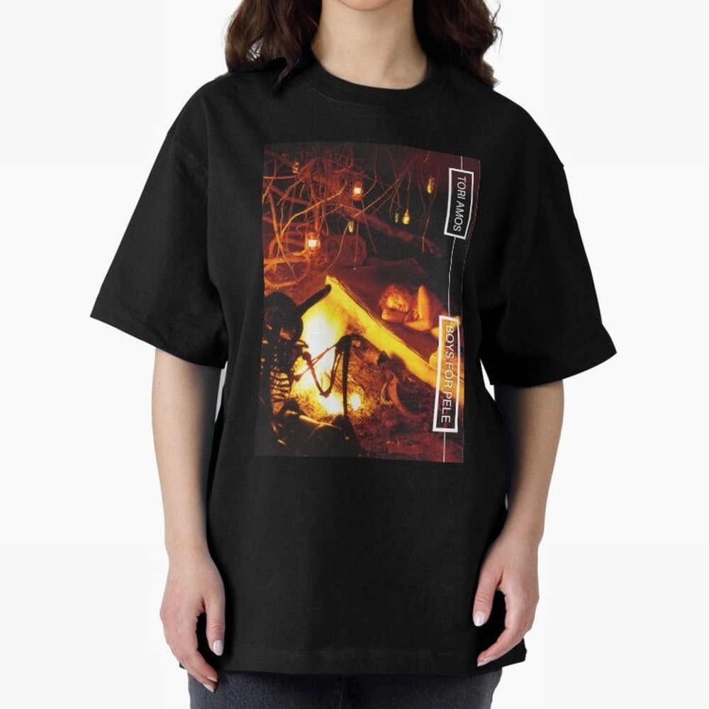 Tori Amos Boys For Pele Promo Alt Cover Album Art Fireside202 Oversized T-Shirt Show Your Love for FIFA World Cup 2026 Filled with CR7 and Messi, Netherlands Energy, Global Supporter Spirit, Legendary Goals, National Colors and Tournament