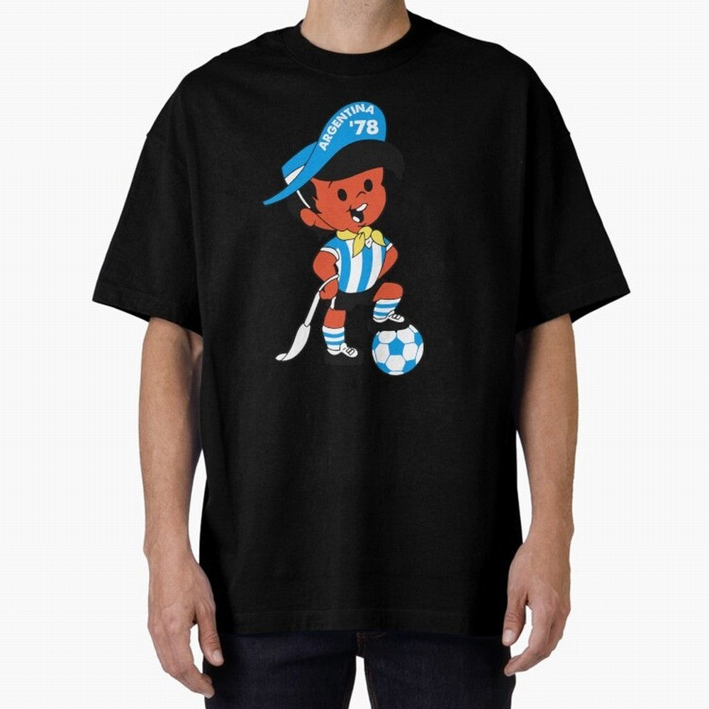Argentina 78 Mascot Print1 Essential T-Shirt Feel FIFA World Cup 2026 USA Canada Mexico for Fans of Mbappe and Netherlands, Bringing Football History, Final Match Energy, Crowd Noise and Once in a Lifetime Moments; Ideal for Passionate Fans Who