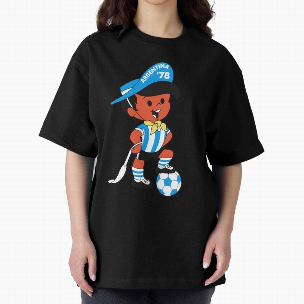 Argentina 78 Mascot Print1 Essential T-Shirt Feel FIFA World Cup 2026 USA Canada Mexico for Fans of Mbappe and Netherlands, Bringing Football History, Final Match Energy, Crowd Noise and Once in a Lifetime Moments; Ideal for Passionate Fans Who
