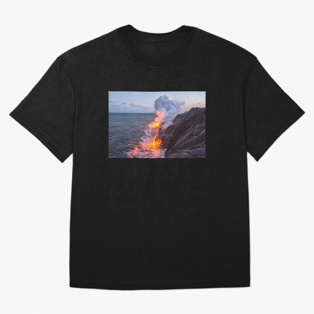 Kilauea Volcano Lava Flow Sea Entry 3 The Big Island Hawaii1 Classic T-Shirt Represent Football Lovers during Global Football Passion for FIFA World Cup 2026 Group Stage, Made for Neymar, Haaland and Cristiano Ronaldo, England, Stadium Memories,