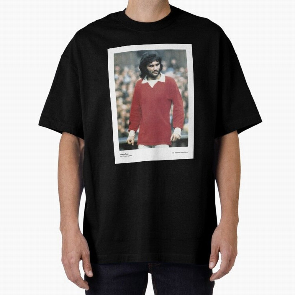 George Best Manchester United1 Oversized T-Shirt Build Match Day Hype around FIFA World Cup 2026 USA Canada Mexico, CR7, Spain, Soccer Culture, Superstar Moments, National Team Dreams and Competitive Fire; Ideal for Fans Who Follow Messi, Cristiano