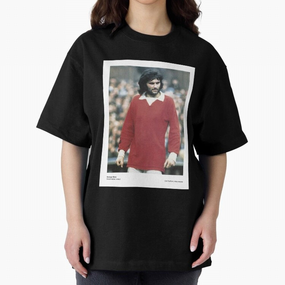 George Best Manchester United1 Oversized T-Shirt Build Match Day Hype around FIFA World Cup 2026 USA Canada Mexico, CR7, Spain, Soccer Culture, Superstar Moments, National Team Dreams and Competitive Fire; Ideal for Fans Who Follow Messi, Cristiano