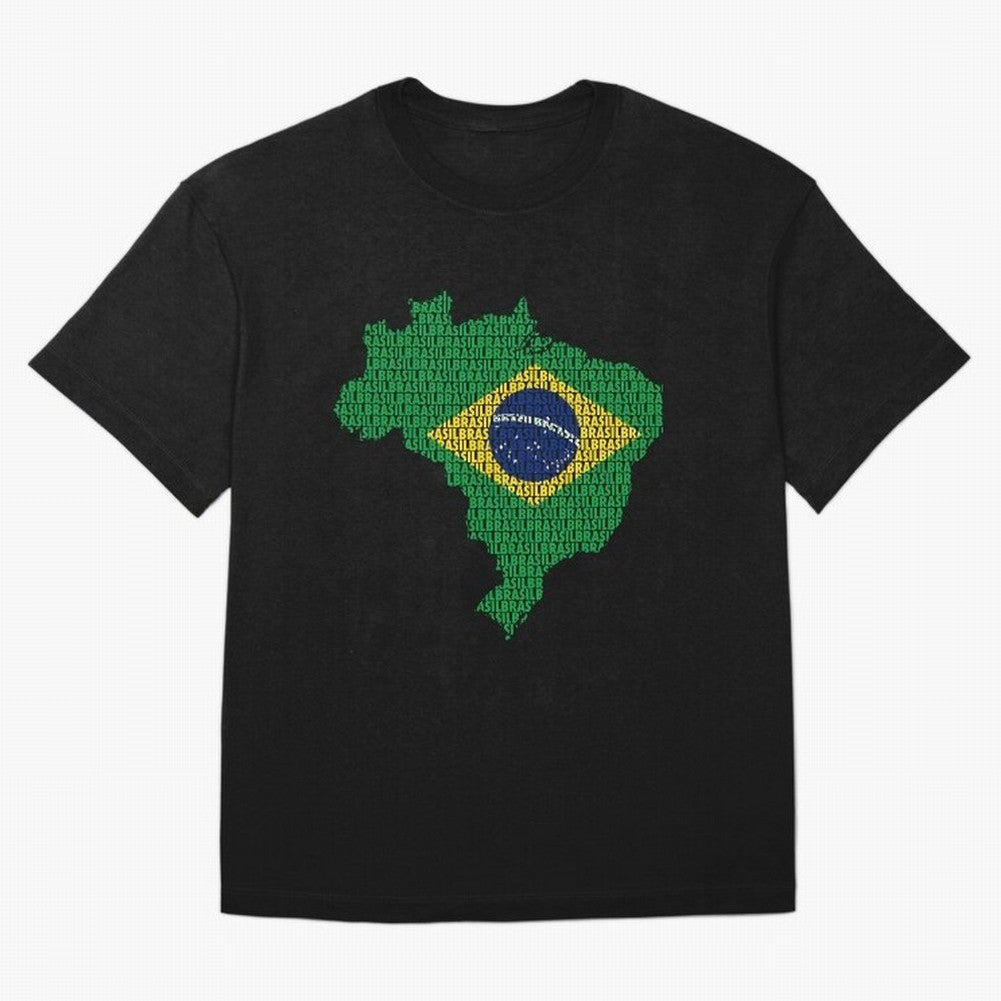 Map of Brazil (Brasil) Classic T-Shirt Follow the Road to the FIFA World Cup 2026 USA Canada Mexico Journey through Neymar Highlights, Brazil, Portugal and Argentina Pride, Fan Favorite Moments, National Team Passion, Big Match Drama and Soccer