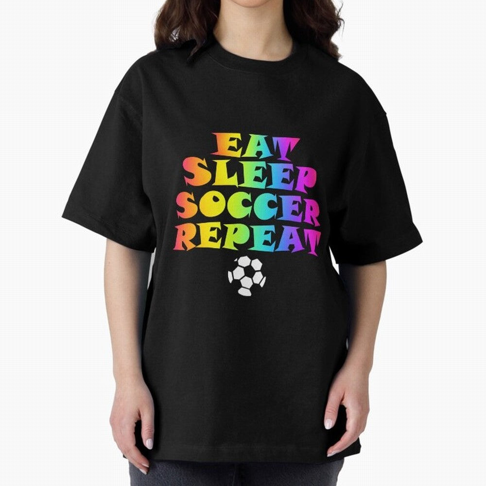 Eat Sleep Soccer Repeat - Football Active T-Shirt Bring Stadium Energy to the FIFA World Cup 2026 Group Stage Journey through Messi and Cristiano Ronaldo Highlights, Portugal Pride, Global Supporter Spirit, Legendary Goals, National Colors and