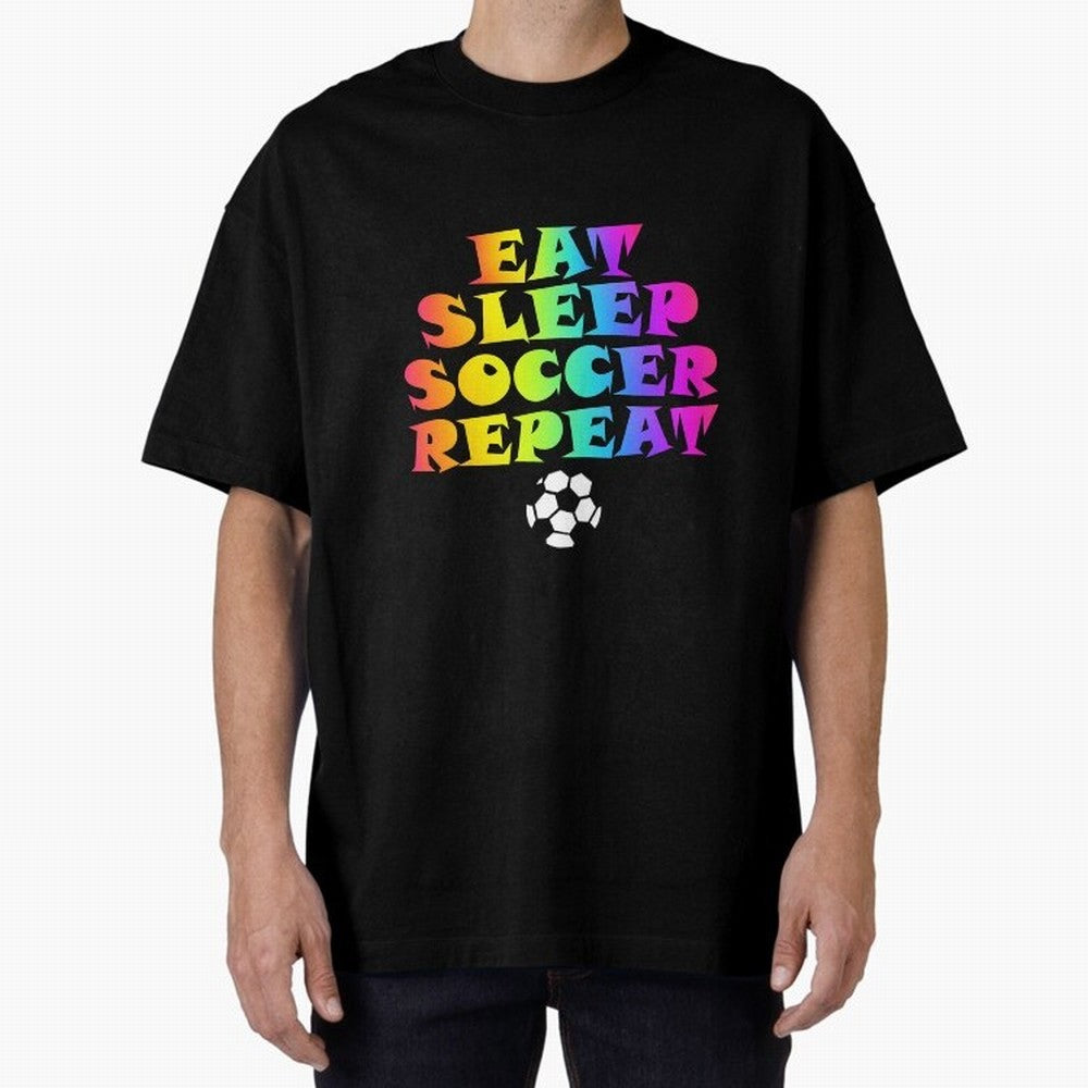 Eat Sleep Soccer Repeat - Football Active T-Shirt Bring Stadium Energy to the FIFA World Cup 2026 Group Stage Journey through Messi and Cristiano Ronaldo Highlights, Portugal Pride, Global Supporter Spirit, Legendary Goals, National Colors and