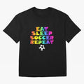 Eat Sleep Soccer Repeat - Football Active T-Shirt Bring Stadium Energy to the FIFA World Cup 2026 Group Stage Journey through Messi and Cristiano Ronaldo Highlights, Portugal Pride, Global Supporter Spirit, Legendary Goals, National Colors and