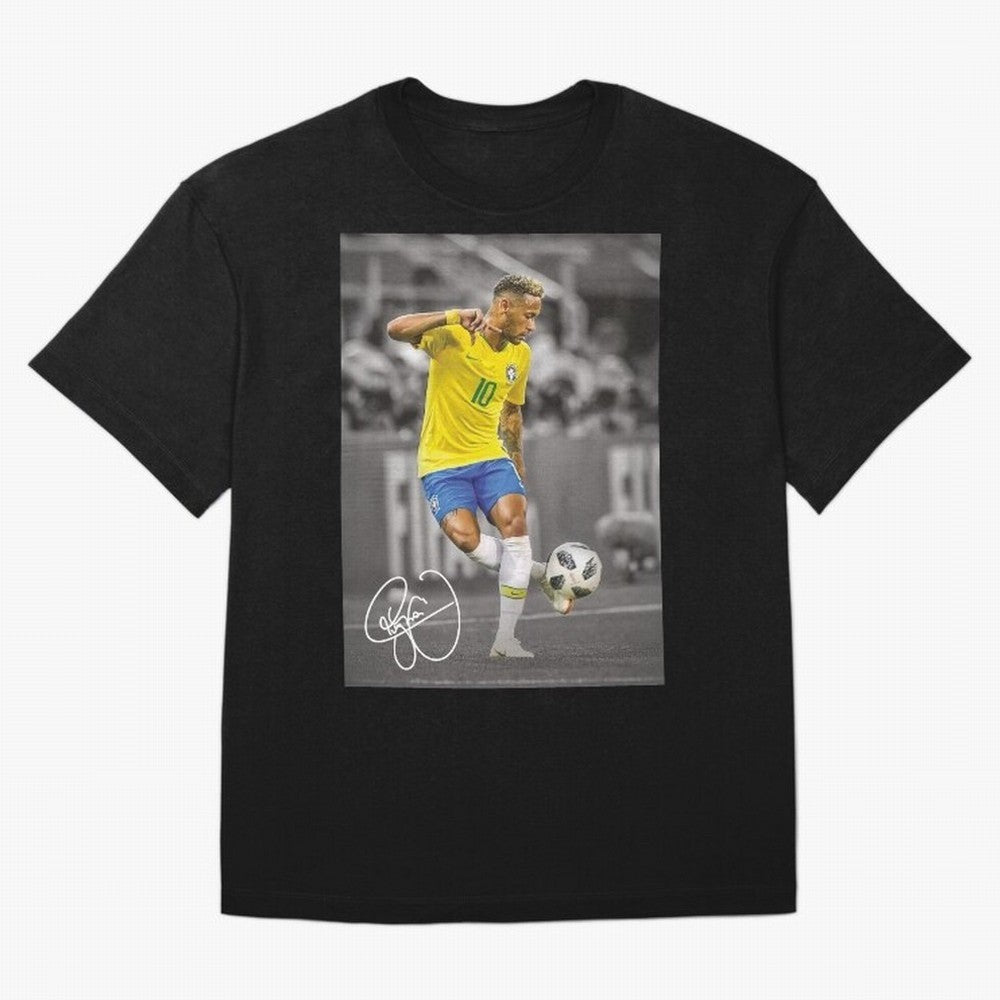 Neymar Premium T-Shirt Honor the Football Icons of FIFA World Cup 2026 for Fans of Mbappe and Neymar and Brazil, Portugal and Argentina, Bringing Retro Football Energy, Iconic Rivalries, Trophy Chase Drama and Stadium Atmosphere; Ideal for