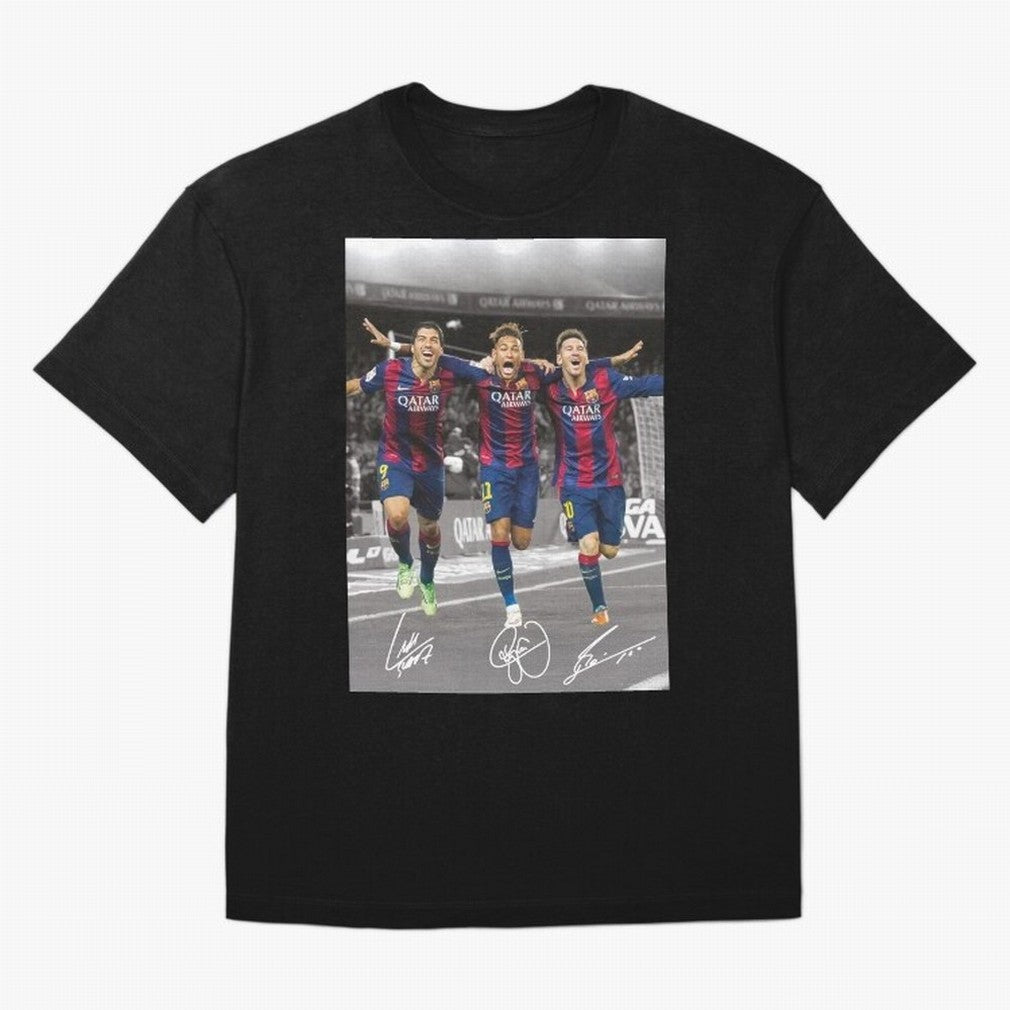 Messi Neymar Suarez Premium T-Shirt Follow the Road to Match Day Hype around FIFA World Cup 2026 USA Canada Mexico, CR7 and Messi, Netherlands, Sports Nostalgia, International Competition, Famous Players and Unforgettable Victories; Ideal for