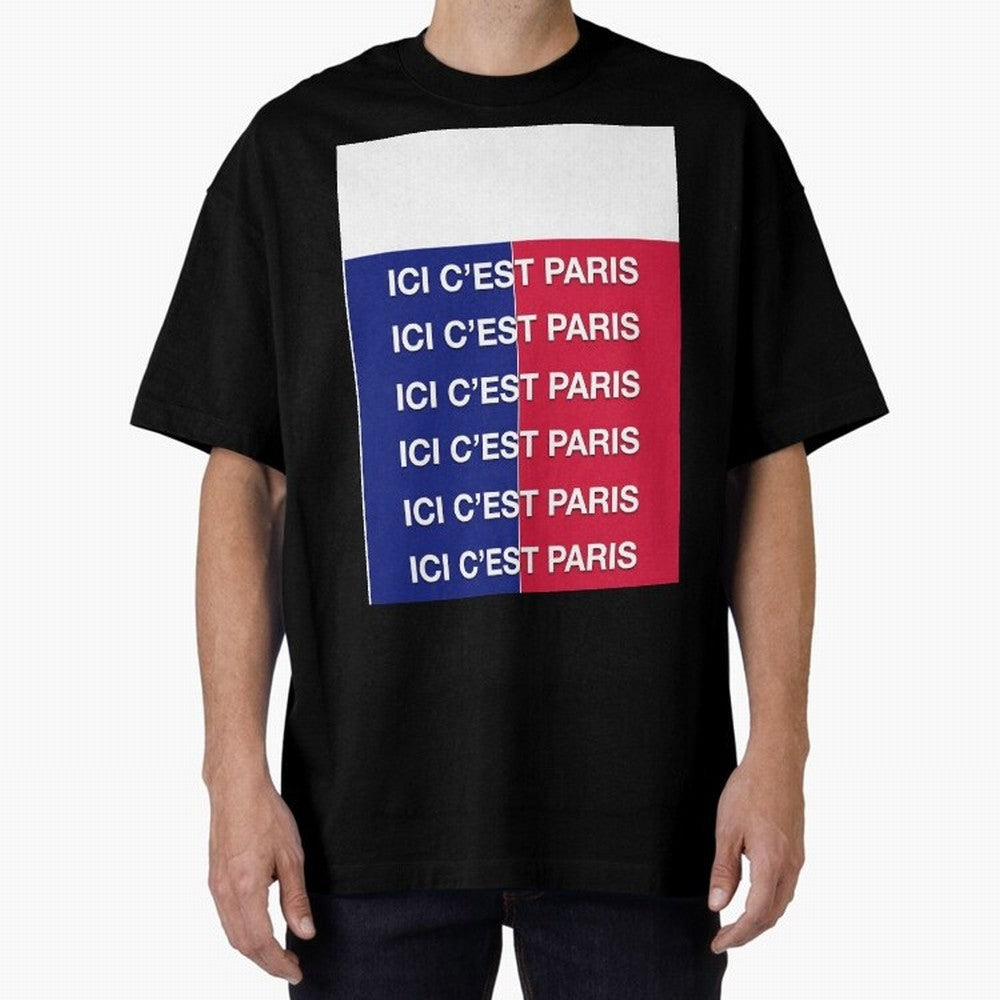 ICI C'EST PARIS Graphic T-Shirt Honor Champions and Dreams in FIFA World Cup 2026 Highlighting Messi, Neymar and Mbappe, France and Portugal Energy, Fan Favorite Moments, National Team Passion, Big Match Drama and Soccer History; Great for
