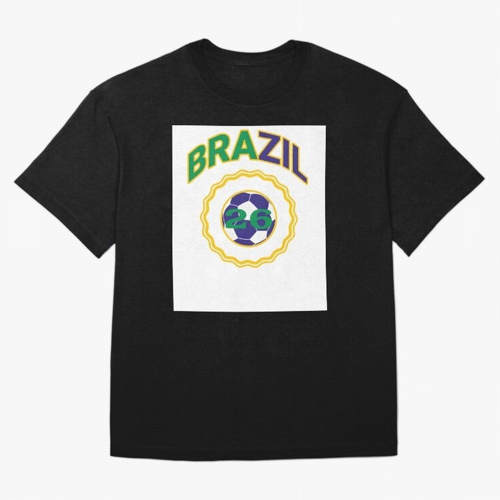 brazil 2026 world cup soccer badge Premium T-Shirt Show Your Stadium Side during FIFA World Cup 2026 Group Stage for Fans of Cristiano Ronaldo, Haaland and CR7 and England, France and Netherlands, Bringing Classic Soccer Heritage, Championship