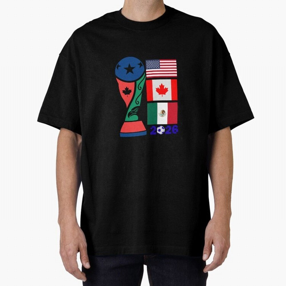 North America Football Unity 2026 Classic T-Shirt Feel International Energy from FIFA World Cup 2026 USA Canada Mexico Spirit, Capturing Argentina and Brazil, Messi, Championship Spirit, Famous Goals, Roaring Crowds and International Football