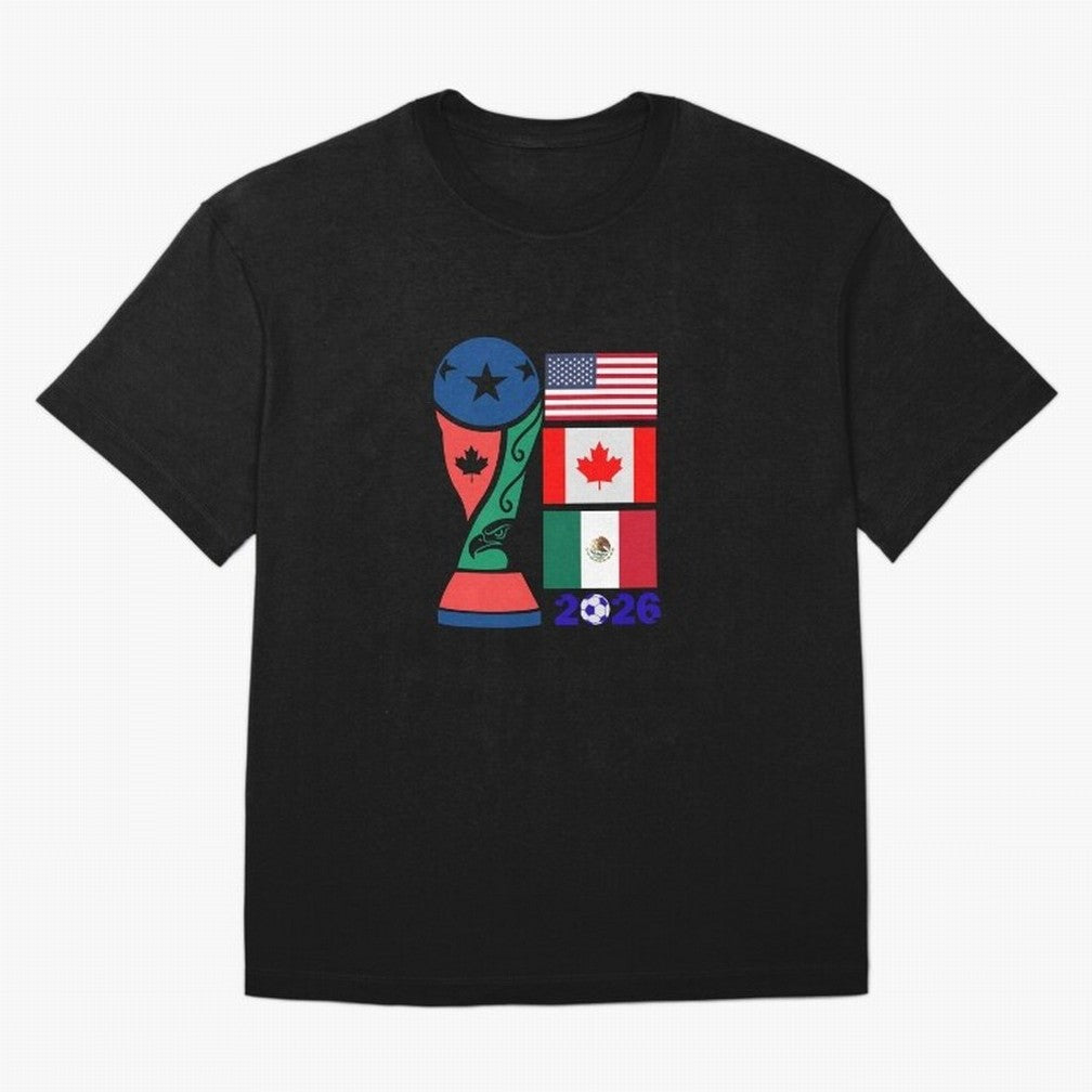 North America Football Unity 2026 Classic T-Shirt Feel International Energy from FIFA World Cup 2026 USA Canada Mexico Spirit, Capturing Argentina and Brazil, Messi, Championship Spirit, Famous Goals, Roaring Crowds and International Football