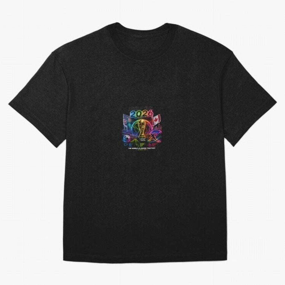 World Cup 2026 ¨C United Passion ?? | Neon Football Design Classic T-Shirt Make Every Match About Global Football Passion for FIFA World Cup 2026 USA Canada Mexico, Driven by Messi, Neymar and Mbappe, Brazil, Tournament Hype, Historic Matchups,