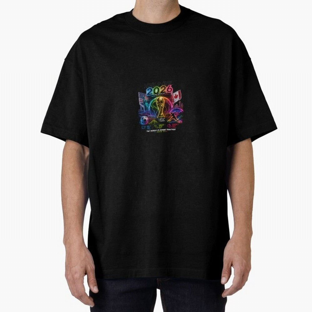 World Cup 2026 ¨C United Passion ?? | Neon Football Design Classic T-Shirt Make Every Match About Global Football Passion for FIFA World Cup 2026 USA Canada Mexico, Driven by Messi, Neymar and Mbappe, Brazil, Tournament Hype, Historic Matchups,