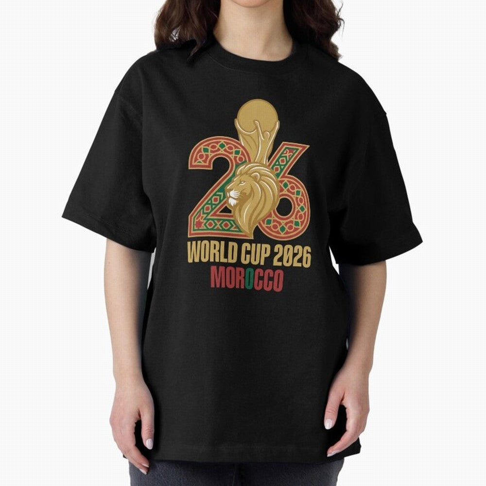 Copy of WORLD CUP 2026 MOROCCO Classic T-Shirt Share the Excitement of FIFA World Cup 2026 USA Canada Mexico Spirit, Filled with Argentina, Mbappe and Neymar, Retro Football Energy, Iconic Rivalries, Trophy Chase Drama and Stadium Atmosphere; Ideal