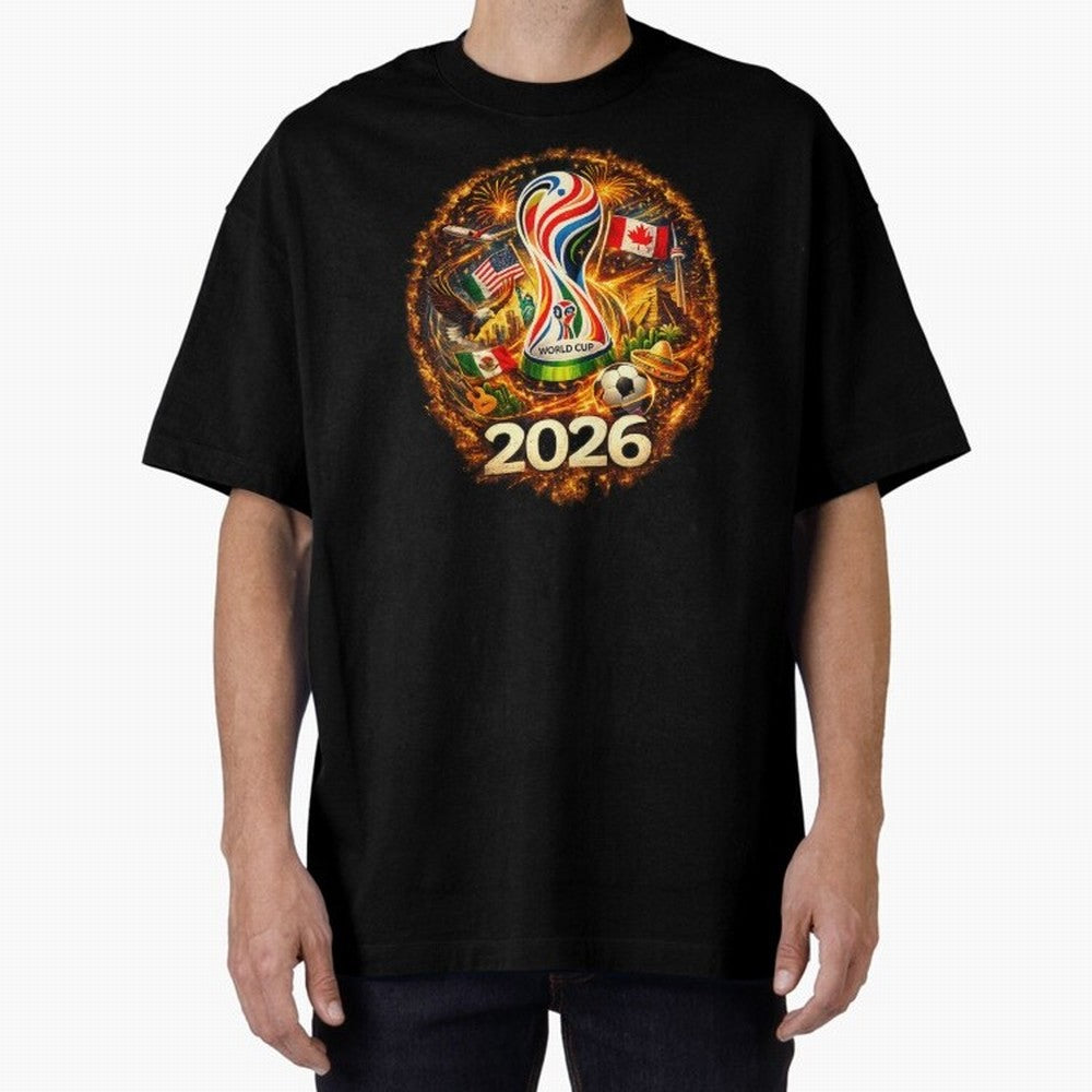 World Football Spirit 2026 USA Canada Mexico Soccer Fan Classic T-Shirt Step into Match Day Hype around FIFA World Cup 2026 Group Stage, Messi, CR7 and Mbappe, England, France and Netherlands, Stadium Memories, Football Loyalty, International
