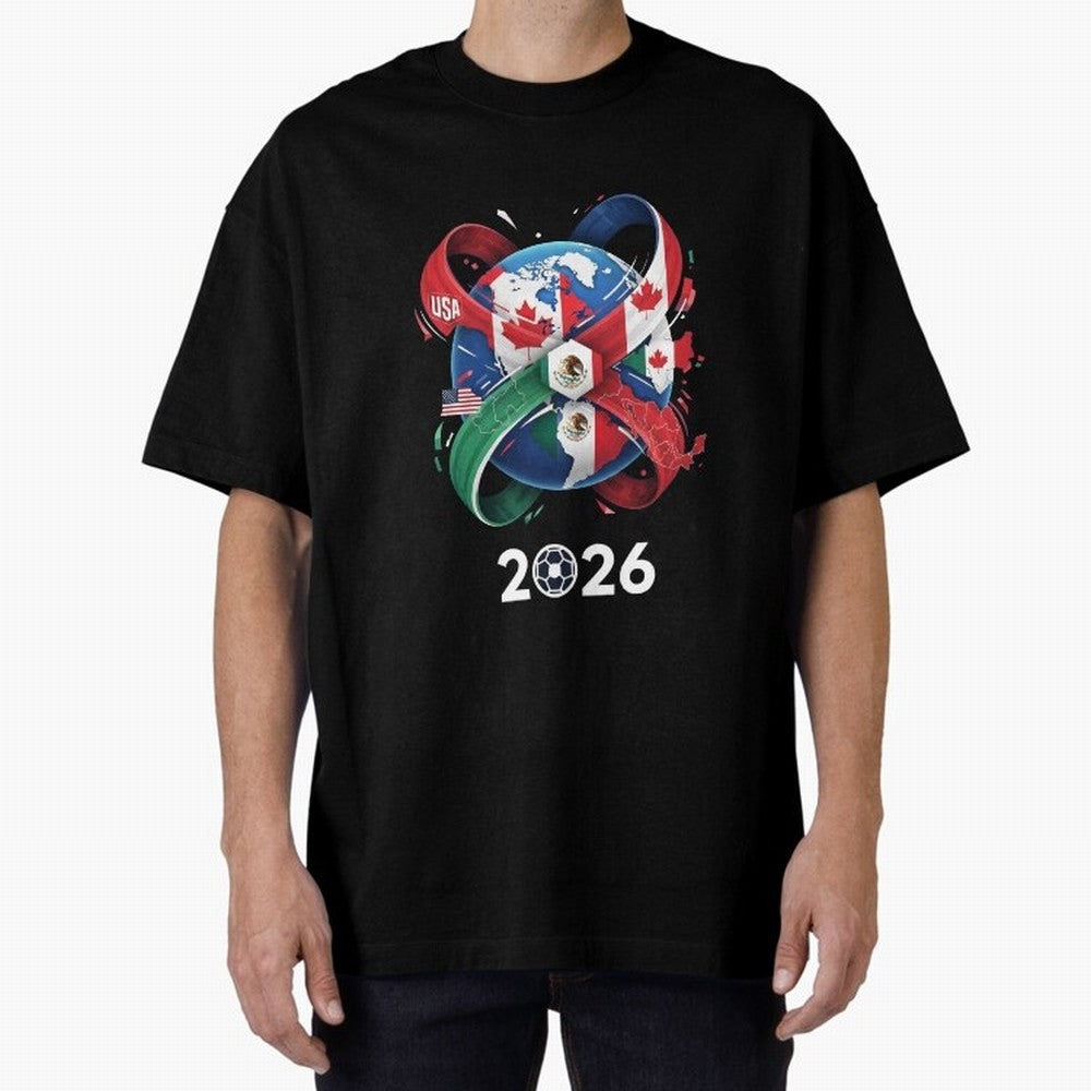 World United by Football 2026 Classic T-Shirt Bring a Champion Mindset to Global Football Passion for FIFA World Cup 2026 USA Canada Mexico, Driven by Messi, Neymar and Mbappe, Spain and Netherlands, Retro Football Energy, Iconic Rivalries, Trophy