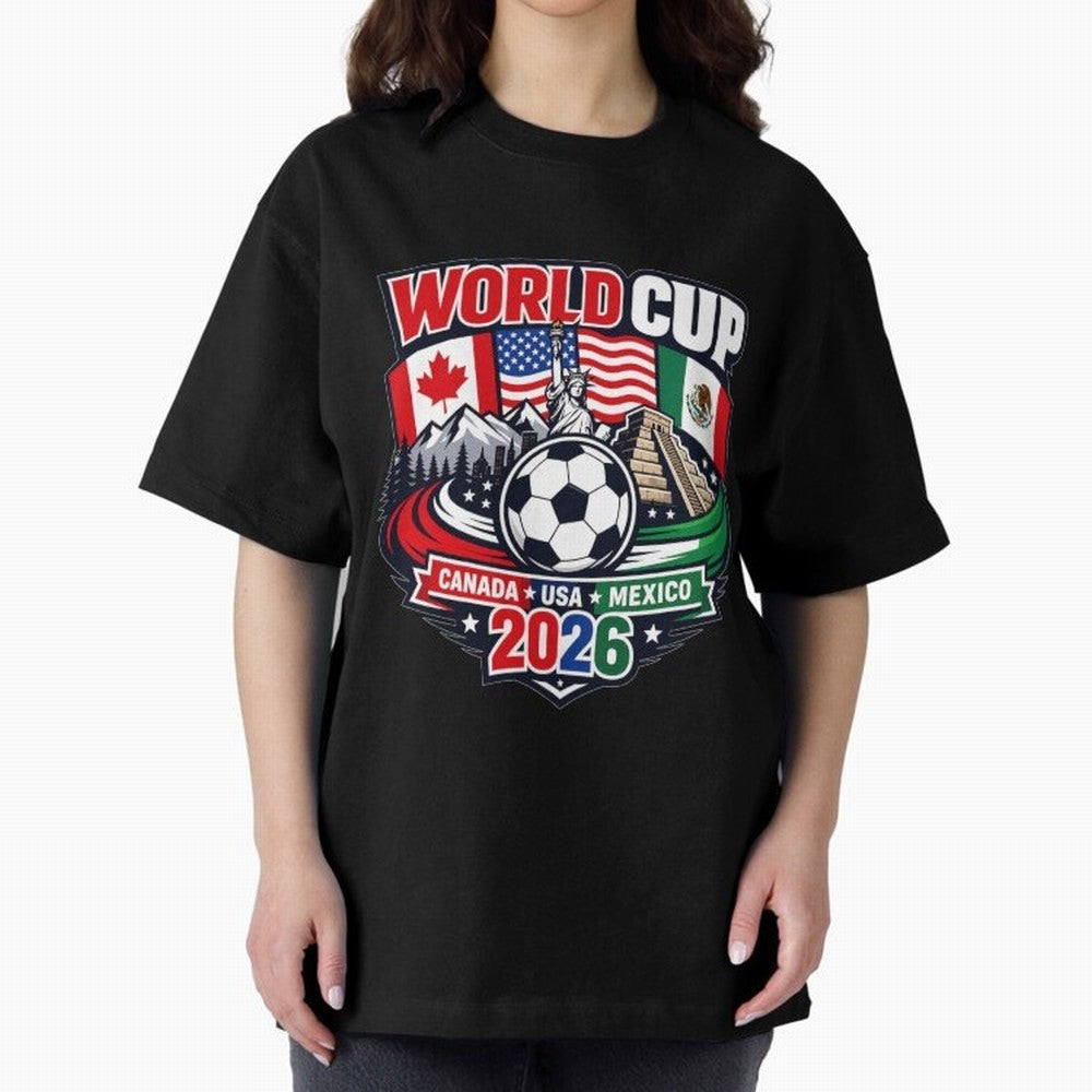 FIFA World Cup 2026 Classic T-Shirt Celebrate the Biggest Stage of the FIFA World Cup 2026 Group Stage Journey through Messi and Cristiano Ronaldo Highlights, Spain Pride, Champion Mindset, Group Stage Buzz, Knockout Tension and Passionate Fan