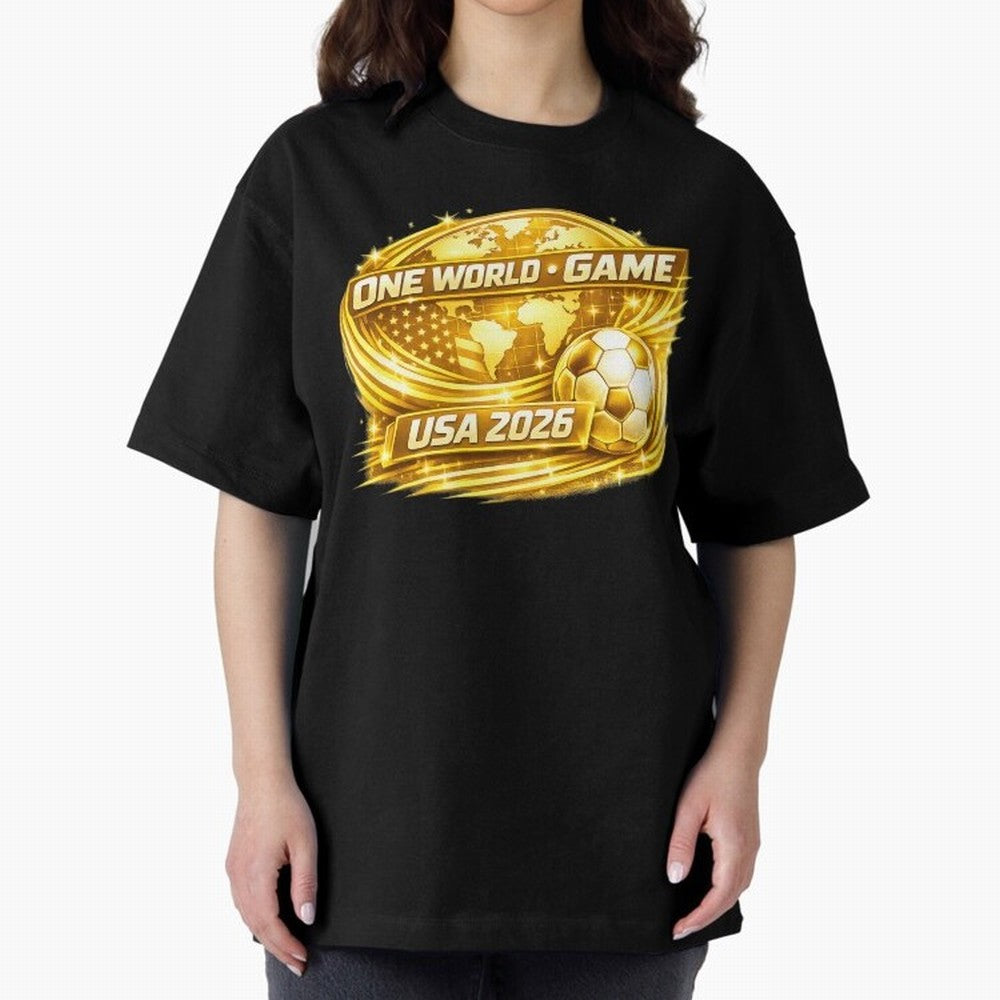 World Cup 2026 Classic T-Shirt Feel the Roar of Global Football Passion for FIFA World Cup 2026 USA Canada Mexico, Featuring Messi, Neymar and Mbappe, Germany, Championship Spirit, Famous Goals, Roaring Crowds and International Football Unity;